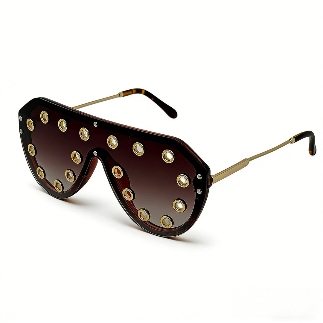 Women's statement sunglasses in futuristic design with decorative elements Stornfield