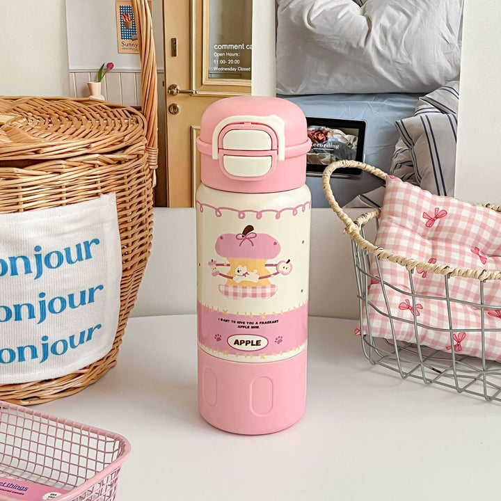 Ladies Insulated Water Bottle with Cheerful Dog Design Stornfield
