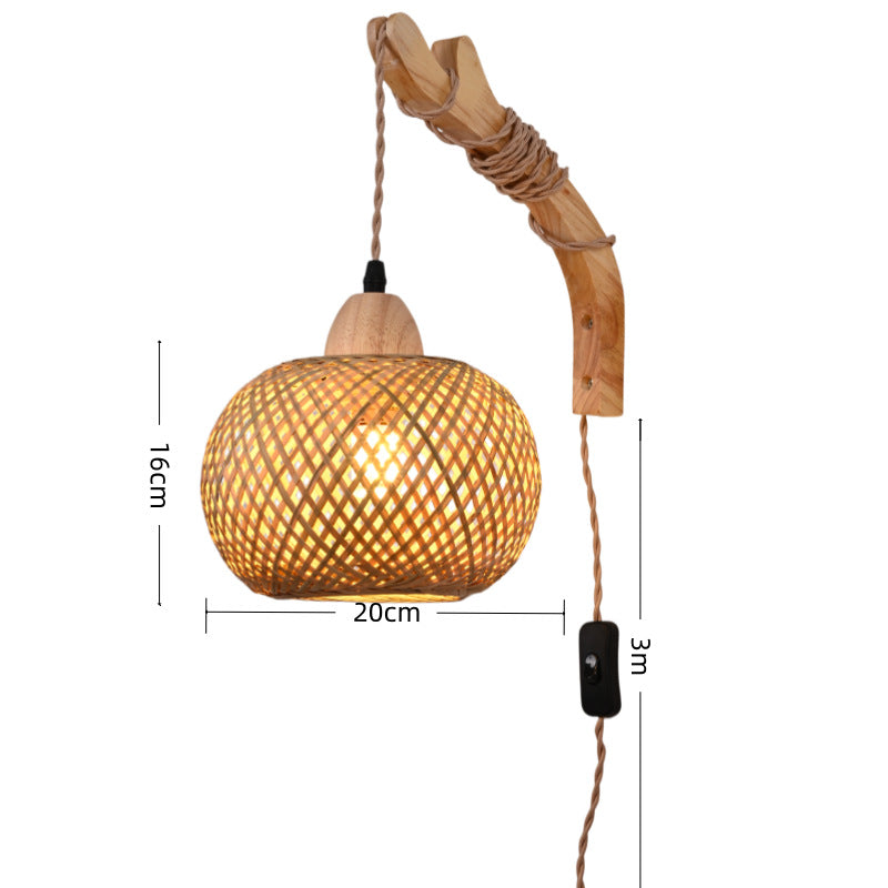 Wall-Mounted Rattan