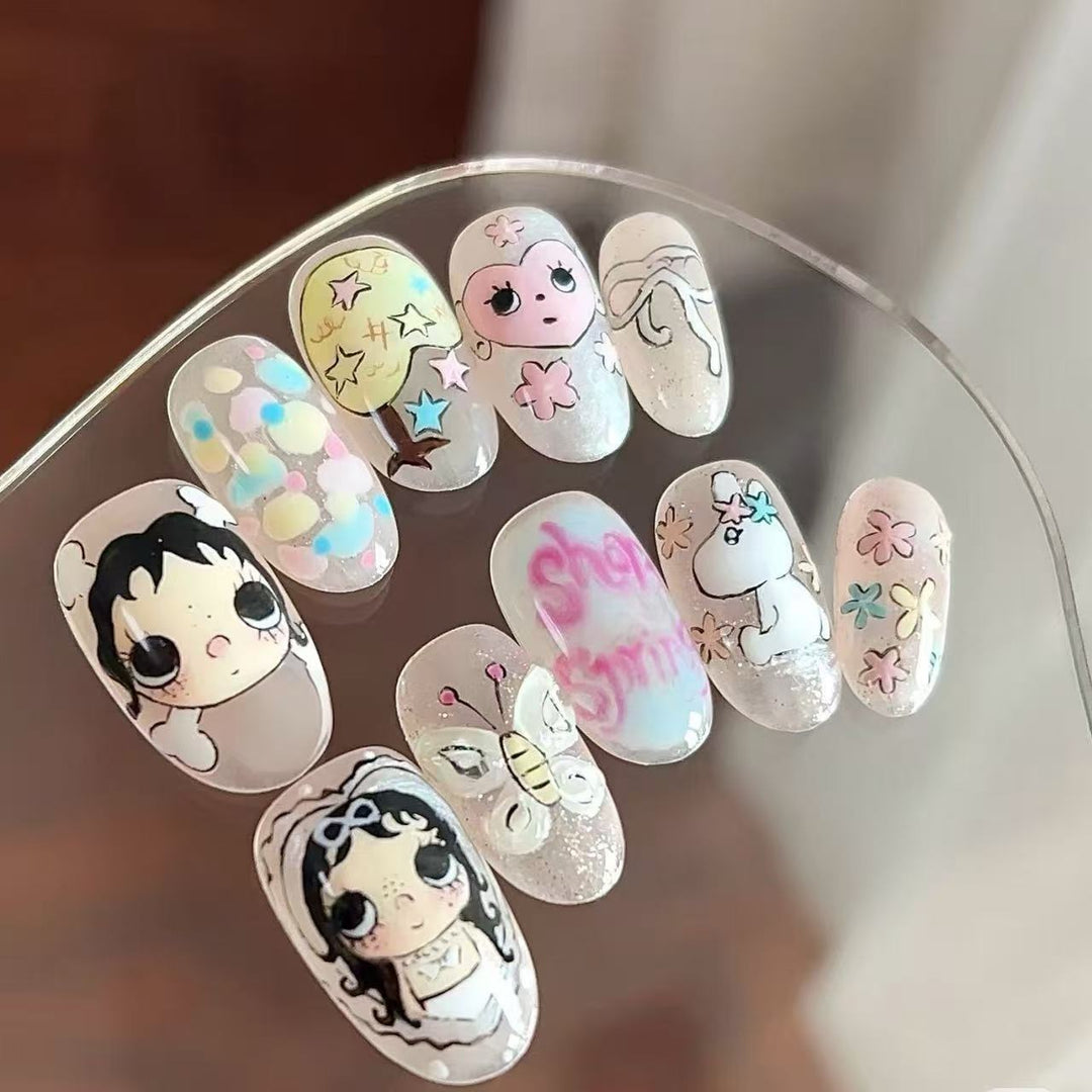 Artistic Press-On Nail Wraps Stornfield