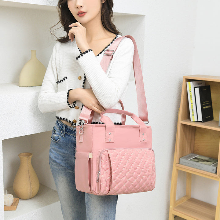 Quilted Multi-Compartment Tote Bag Stornfield
