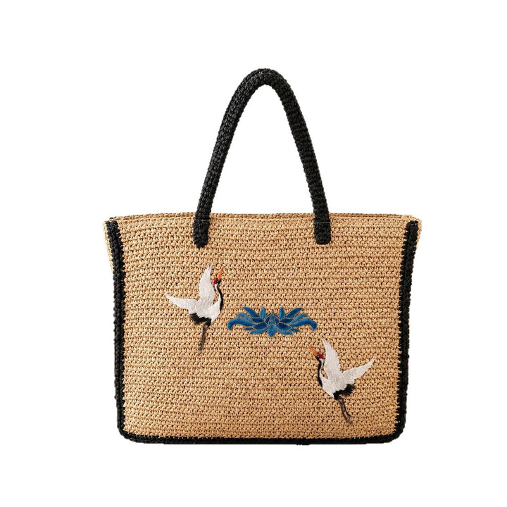Handmade shopping bag with intricate embroidery Stornfield