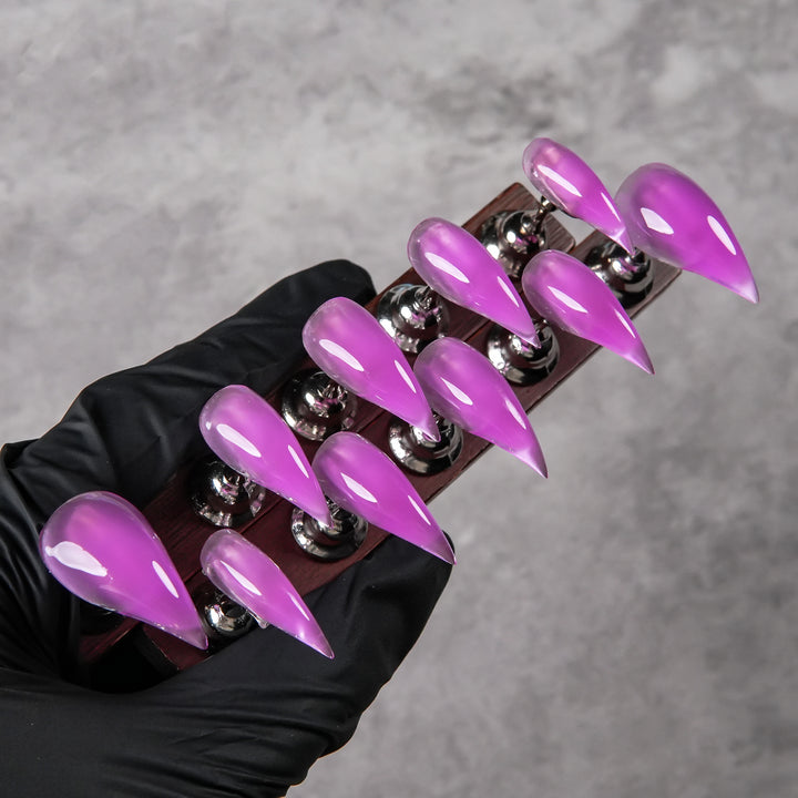 Glossy Stiletto Press-On Nail Tips Set