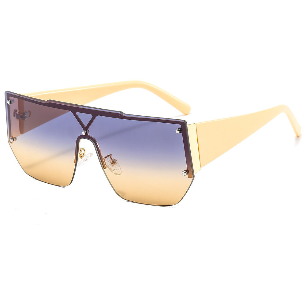 Women's fashionable oversized sunglasses with a unique geometric frame Stornfield