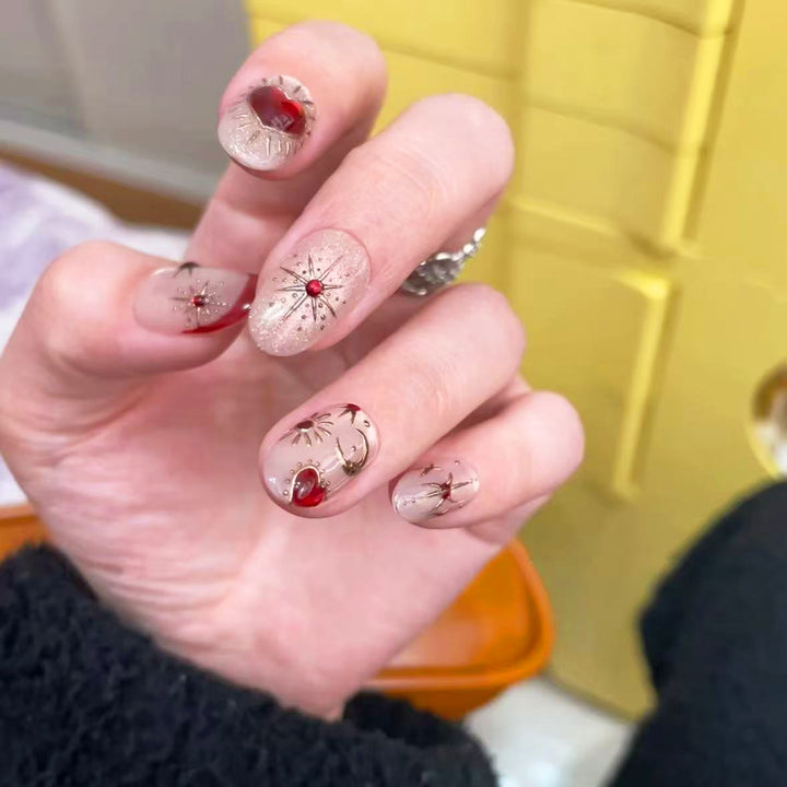 Decorative Nail Art Press-On Set 1790746114