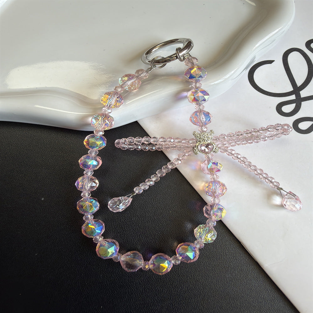 Elegant Crystal Beaded Charm Keychain Stornfield