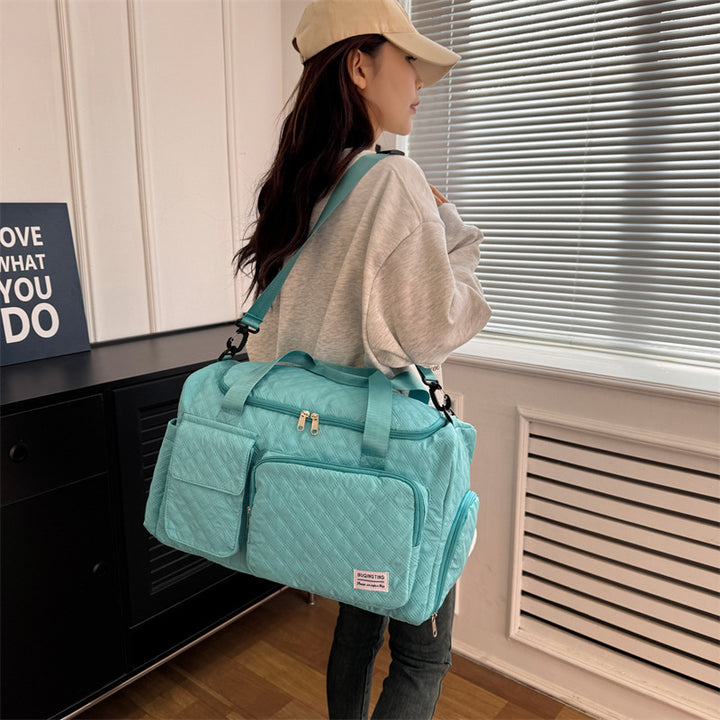 Spacious Quilted Weekend Duffle Bag Stornfield