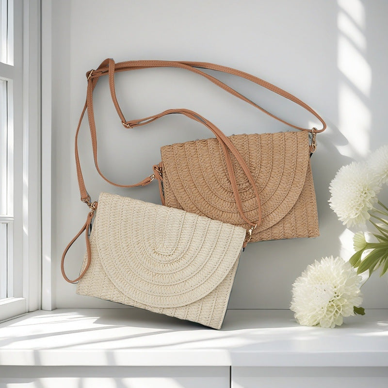 Woven Natural Material Crossbody Bag Stornfield