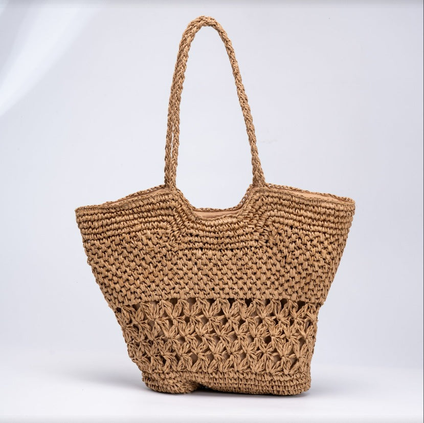 Large Basket Bag with Structured Design Stornfield
