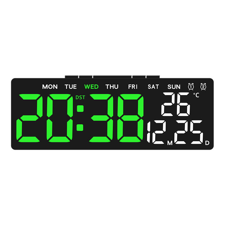 Digital weather alarm clock with large LED display and temperature display Stornfield