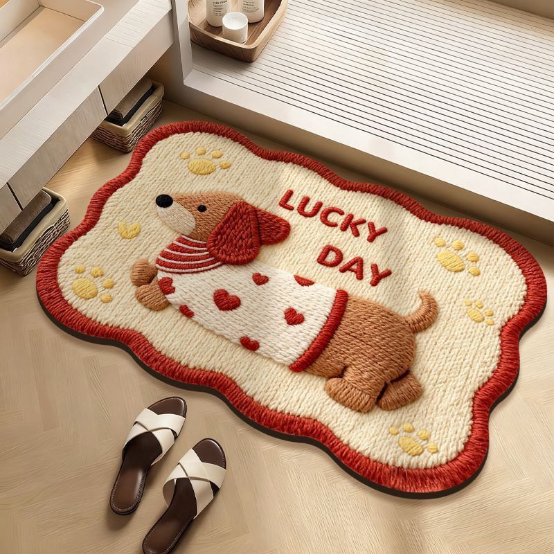 Cute Bunny-Themed Bath Mat
