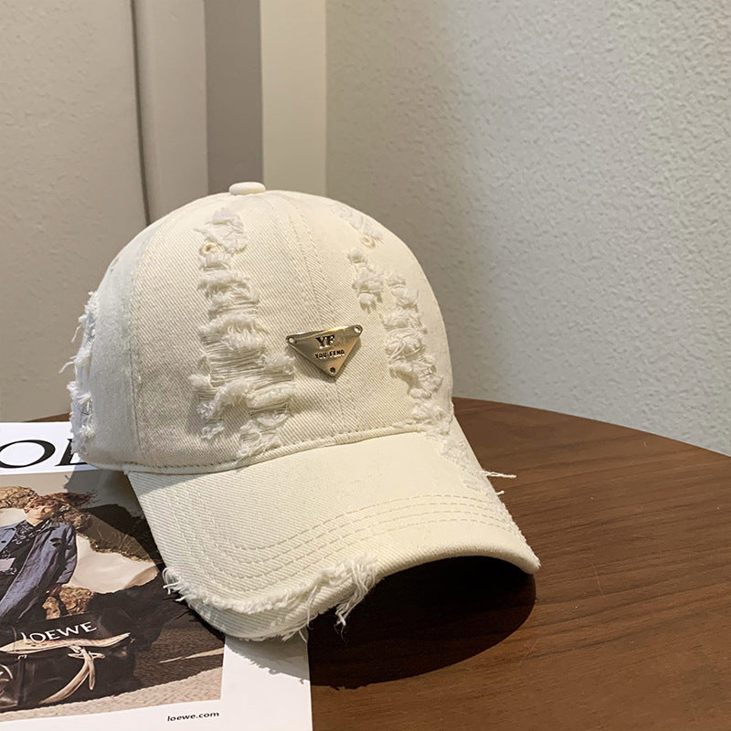 Women's Distressed Denim Baseball Cap Stornfield 1784084082
