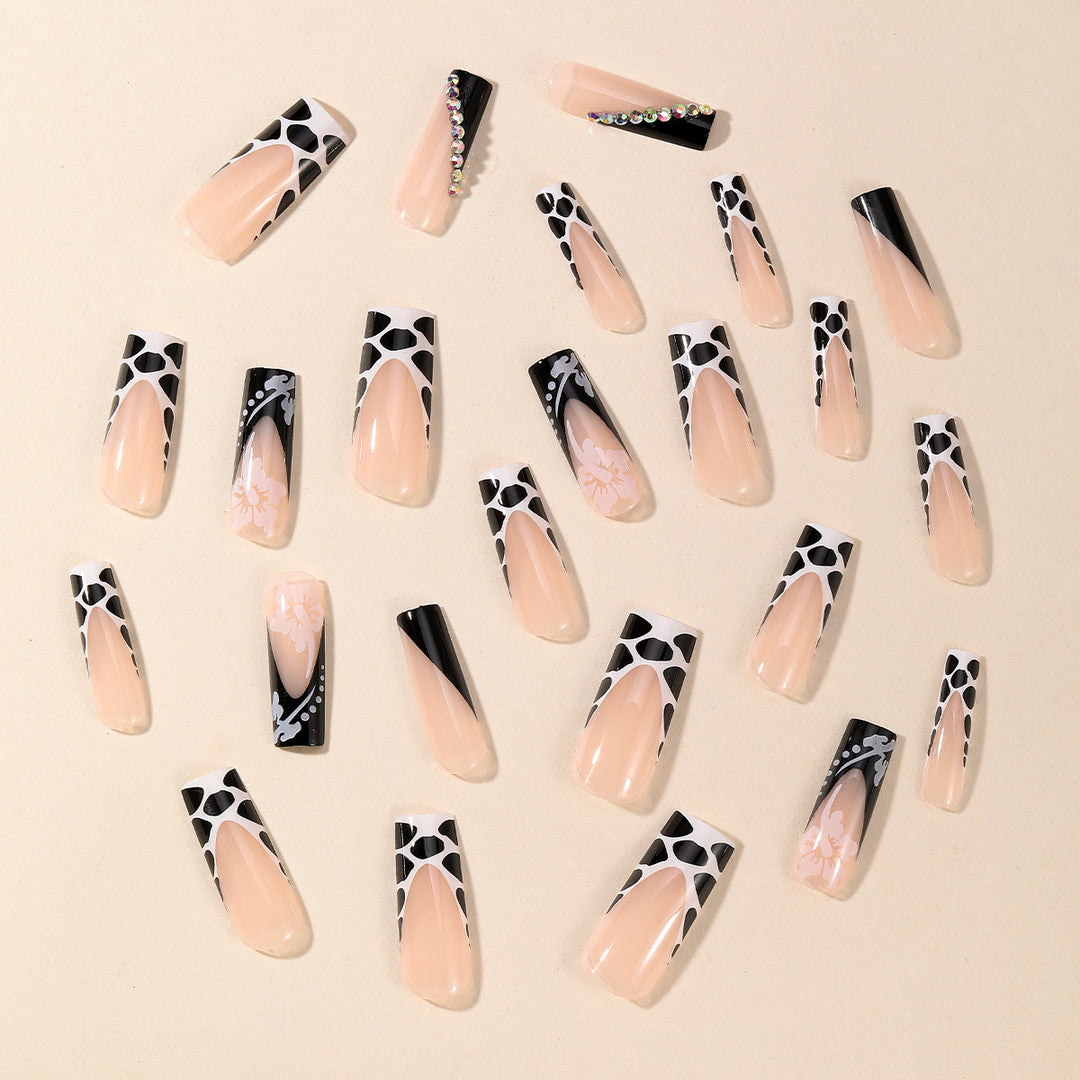 Artistic Long Acrylic Nail Set Stornfield