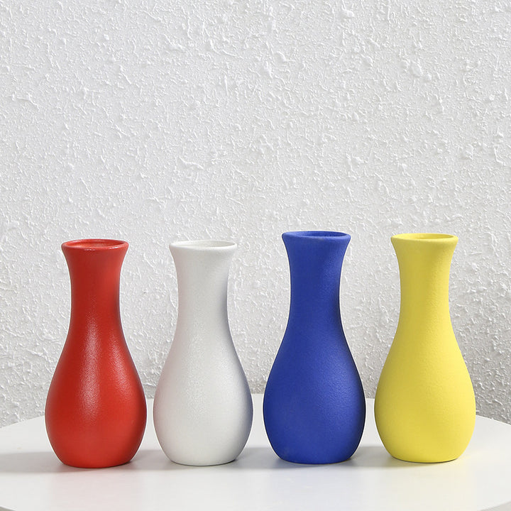 Contemporary Matte Ceramic Flower Vase Stornfeild
