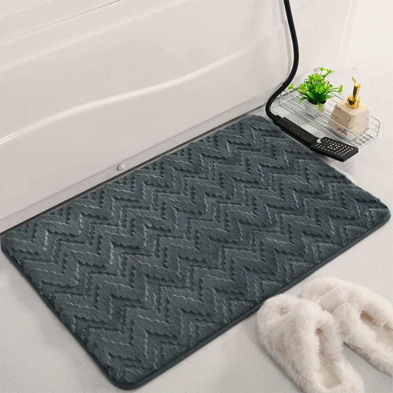 Chevron-Pattern Anti-Slip Bath Mat