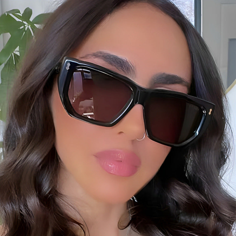 Women's designer sunglasses with modern geometric frame and UV protection Stornfield