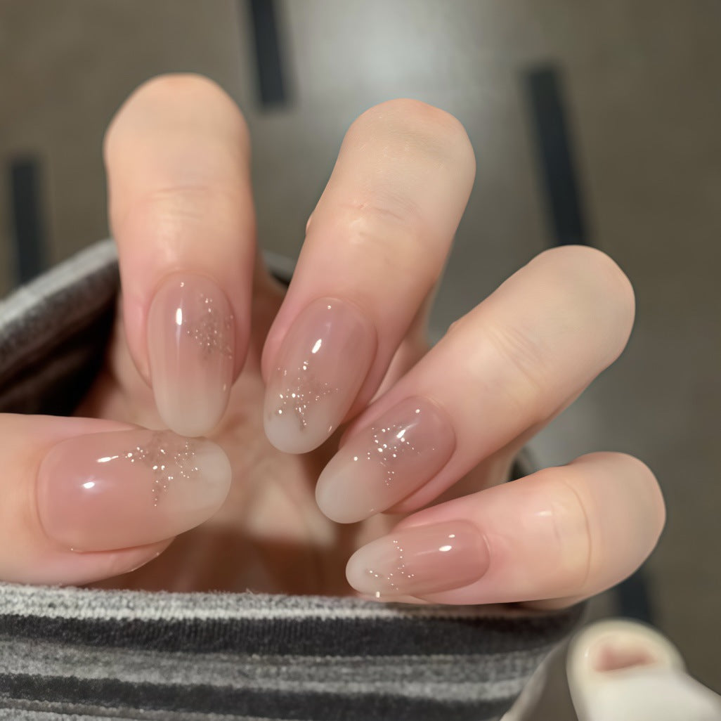 Elegant Ombre Glitter Press-On Nail Set