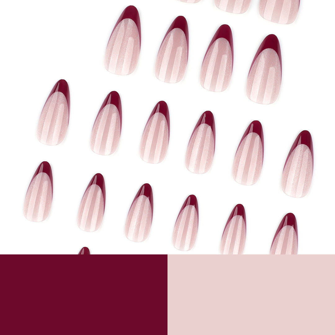 Artificial stiletto nails with sparkling tips Stornfield