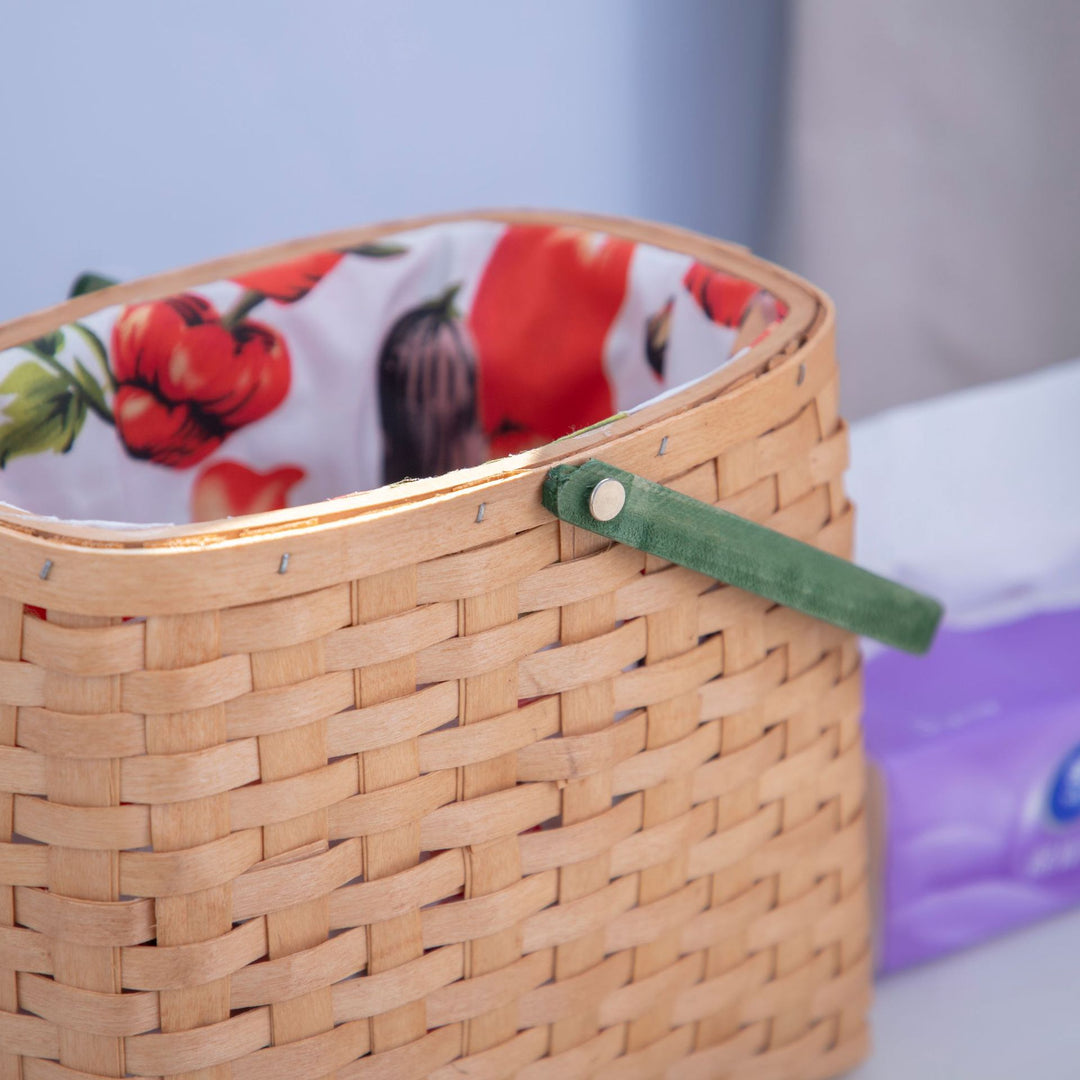 Handwoven Market Basket with Liner Stornfield