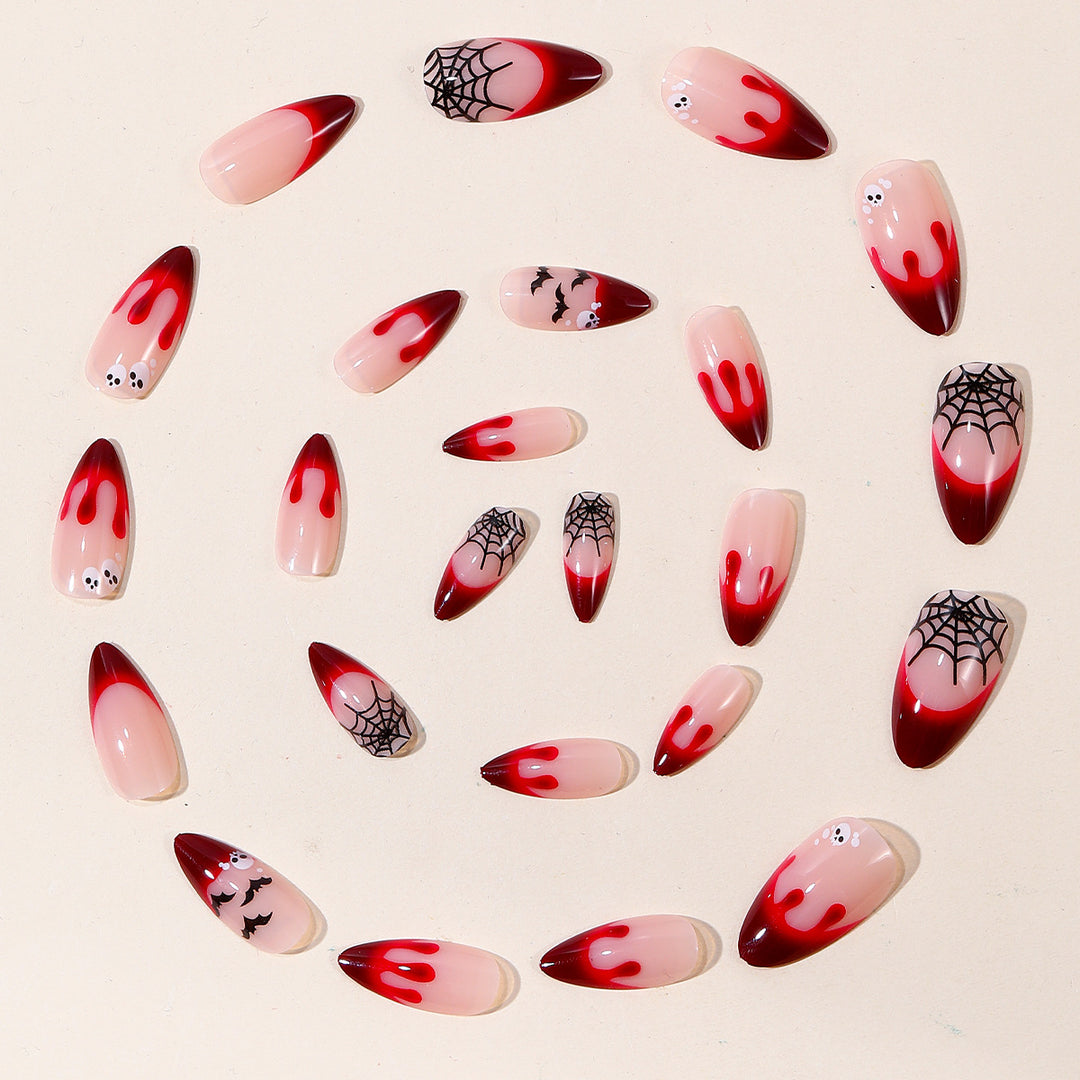 Gothic-Themed Bloody Nail Art Extensions Stornfield