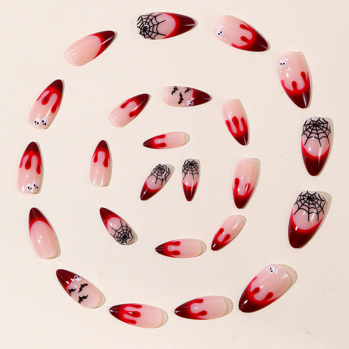 Gothic-Themed Bloody Nail Art Extensions Stornfield