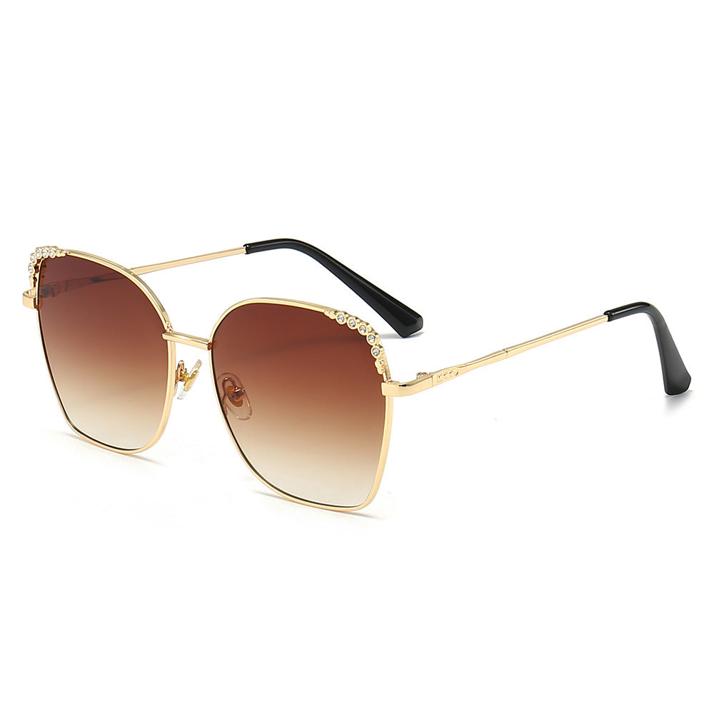 Elegant Square Sunglasses with Sparkling Accents Stornfield