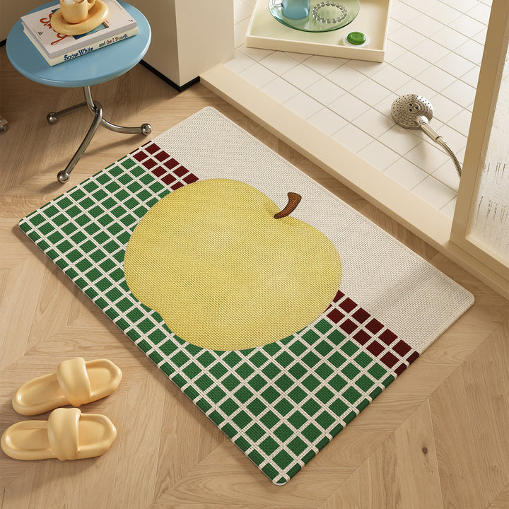 Cute Bunny-Themed Decorative Floor Mat