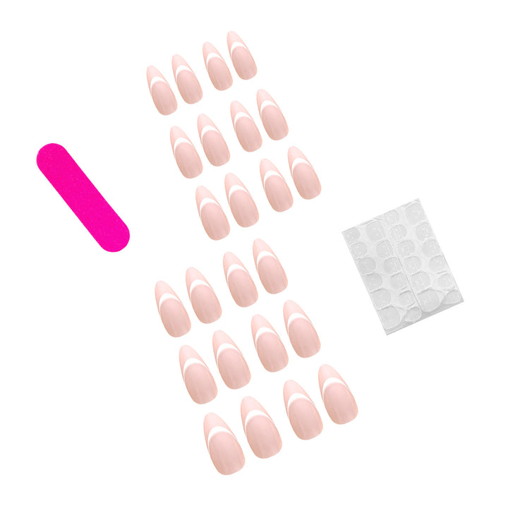 Elegant stiletto artificial nails with French tip Stornfield