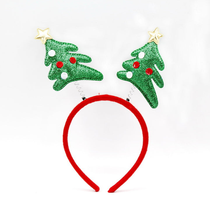 Festive Christmas headband with fun Santa figures