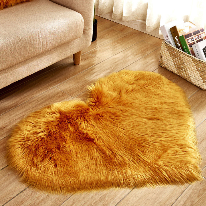 Plush Heart-Shaped Area Rug Stornfield