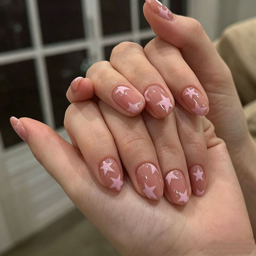 Elegant Press-On Nail Tips with Decorative Bow Stornfield
