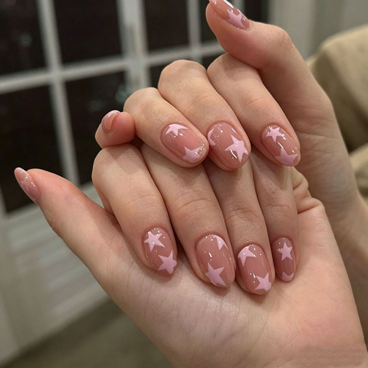 Elegant Press-On Nail Tips with Decorative Bow Stornfield