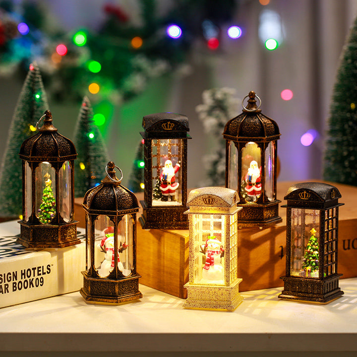 Decorative Christmas lantern with LED lighting Stornfield