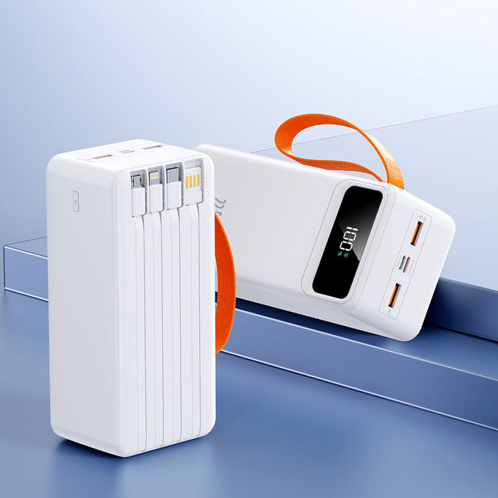 High-performance power bank with integrated cable winding Stornfield