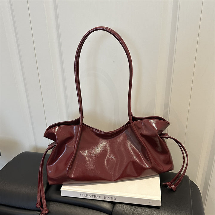 Glossy Hobo Handbag