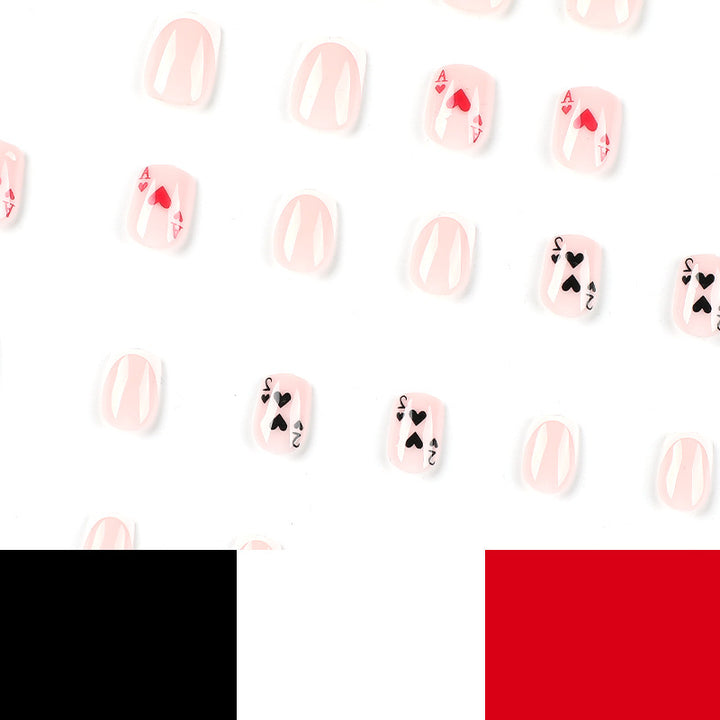 Playful nail art in playing card design Stornfield