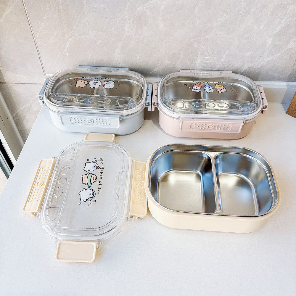 Fun-Themed Multi-Compartment Meal Storage Container