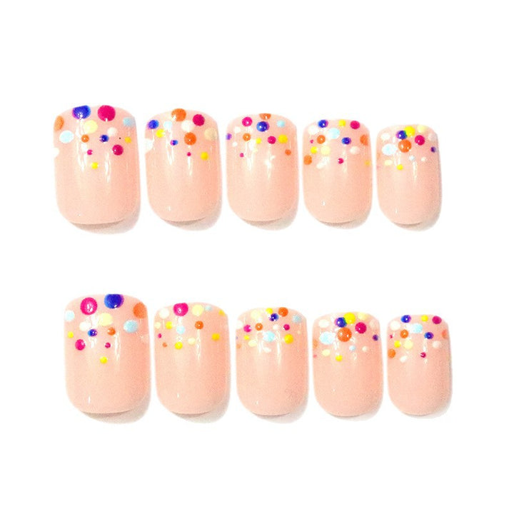 Colorful Dotted Nail Art Enhancements Stornfield