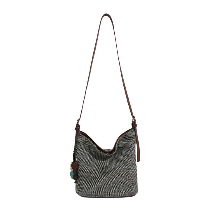 Woven Slouchy Shoulder Bag