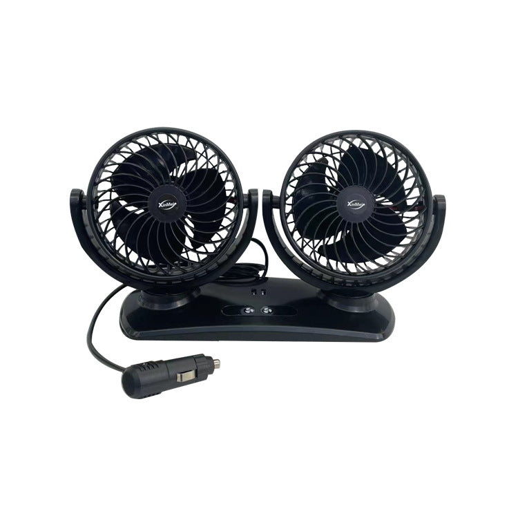Dual-Head Portable Car Ventilation Fan Stornfield