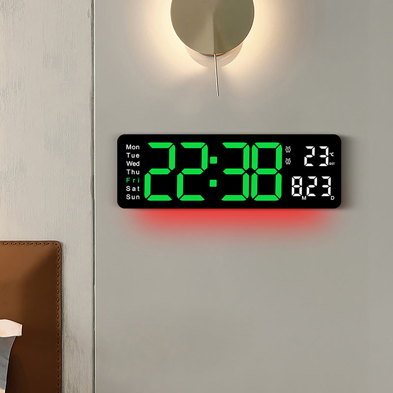 Digital LED Alarm Clock with Temperature and Day of the Week Display Stornfield