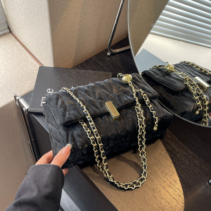 Quilted Chain-Strap Handbag Stornfield