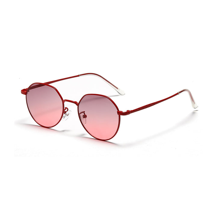 Women's round glasses with delicate metal frame Stornfield