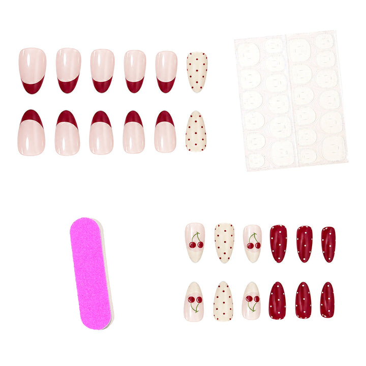 Cherry-Themed Nail Art Enhancements Stornfield