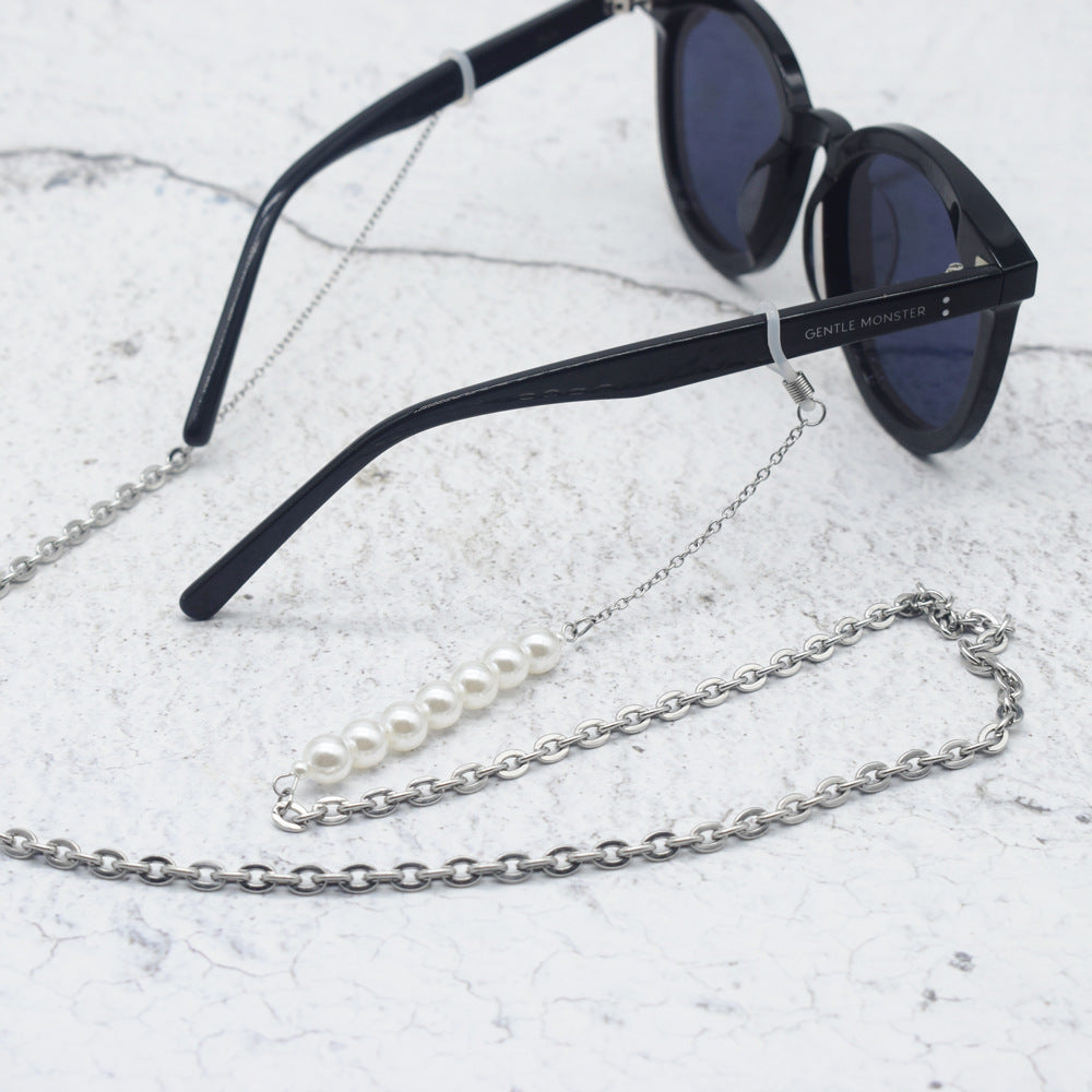 Elegant Pearl Bead Eyewear Holder Chain Stornfield