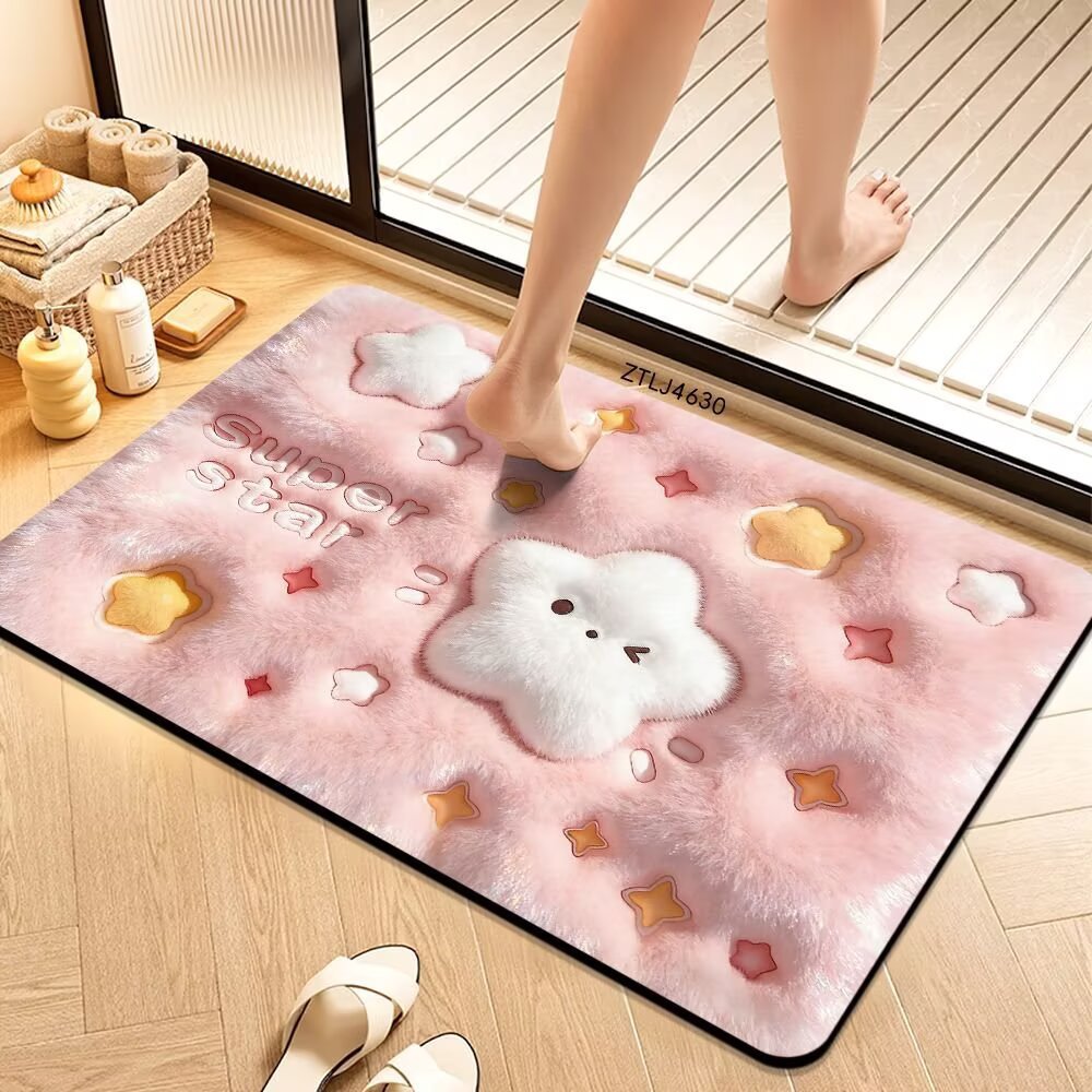 Plush Money-Themed Bath Mat Stornfield