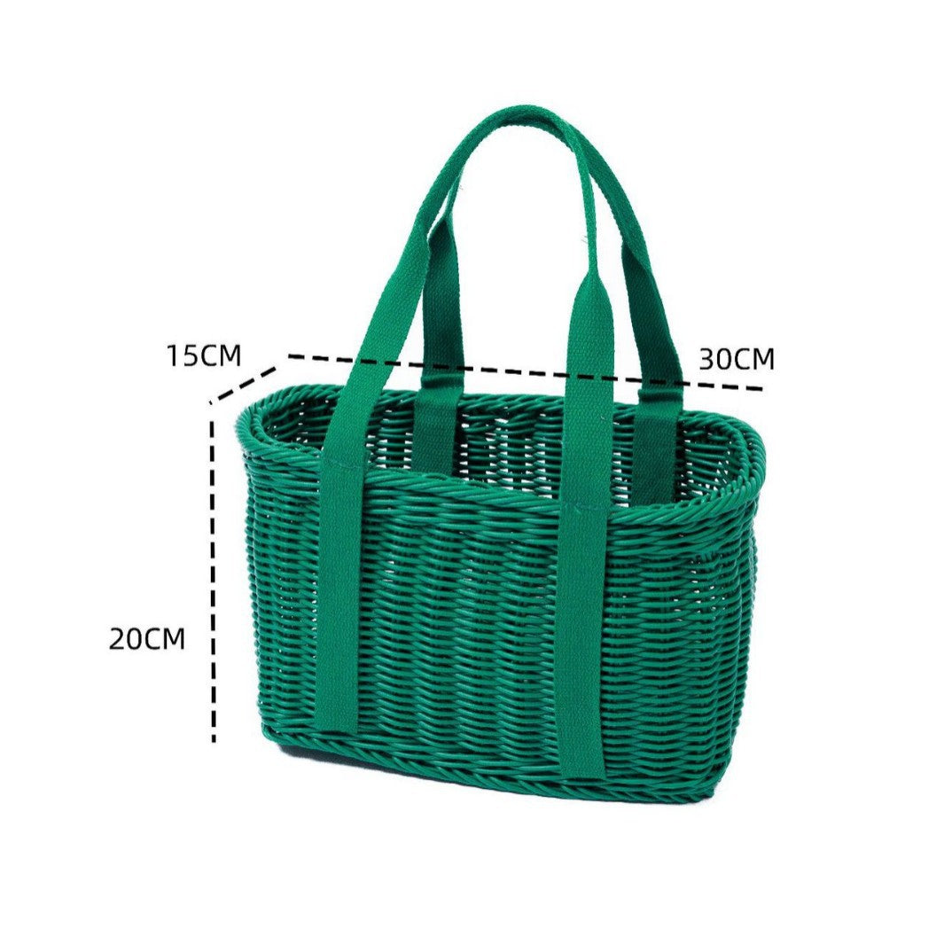 Stylish Woven Basket Bag Stornfield