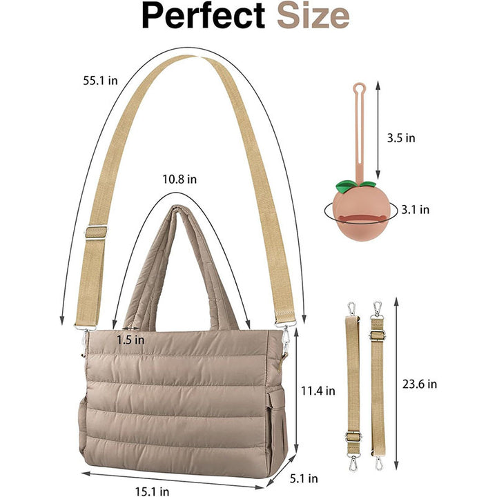 Padded shoulder bag with detachable shoulder strap Stornfield