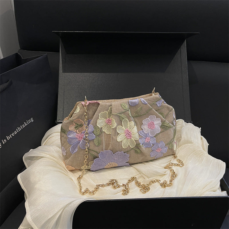 Floral Embroidered Handbag