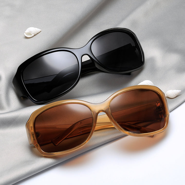 Ladies stylish oversized sunglasses with elegant pattern Stornfield
